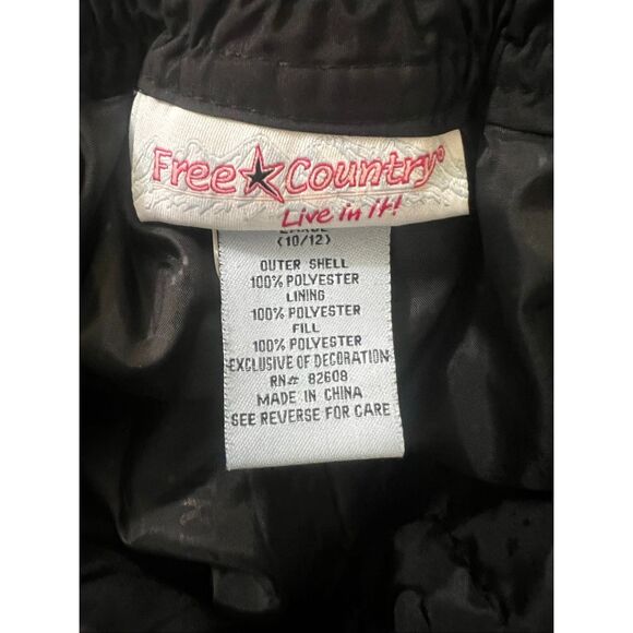 Free Country Black Snow Pants Size L(10/2) Snow Boarding Snowpants Unisex Kids - Picture 11 of 14